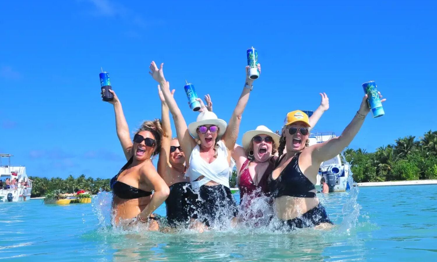 Punta Cana party boat natural pool experience
