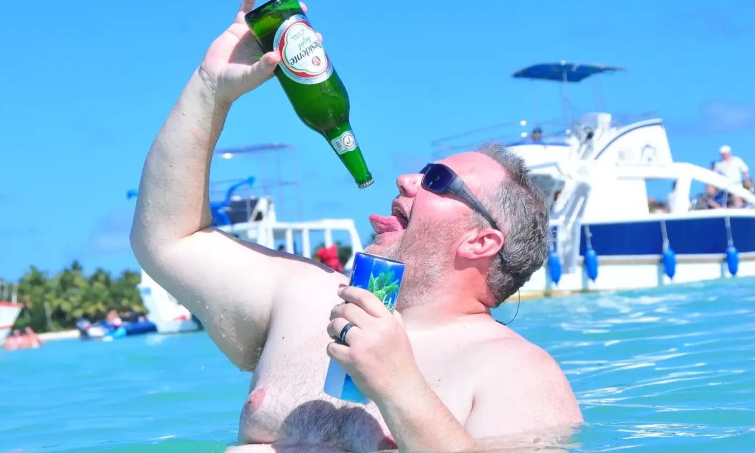 Punta Cana party boat natural pool experience